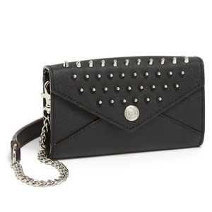 REBECCA MINKOFF Studded Wallet on a Chain